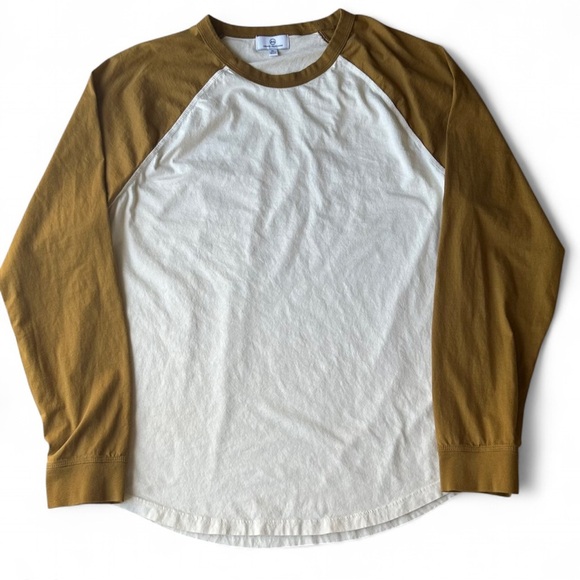 |AG| ADRIANO GOLDSCHMIED LONG SLEEVE RAGLAN Baseball Tee XL - Picture 1 of 7